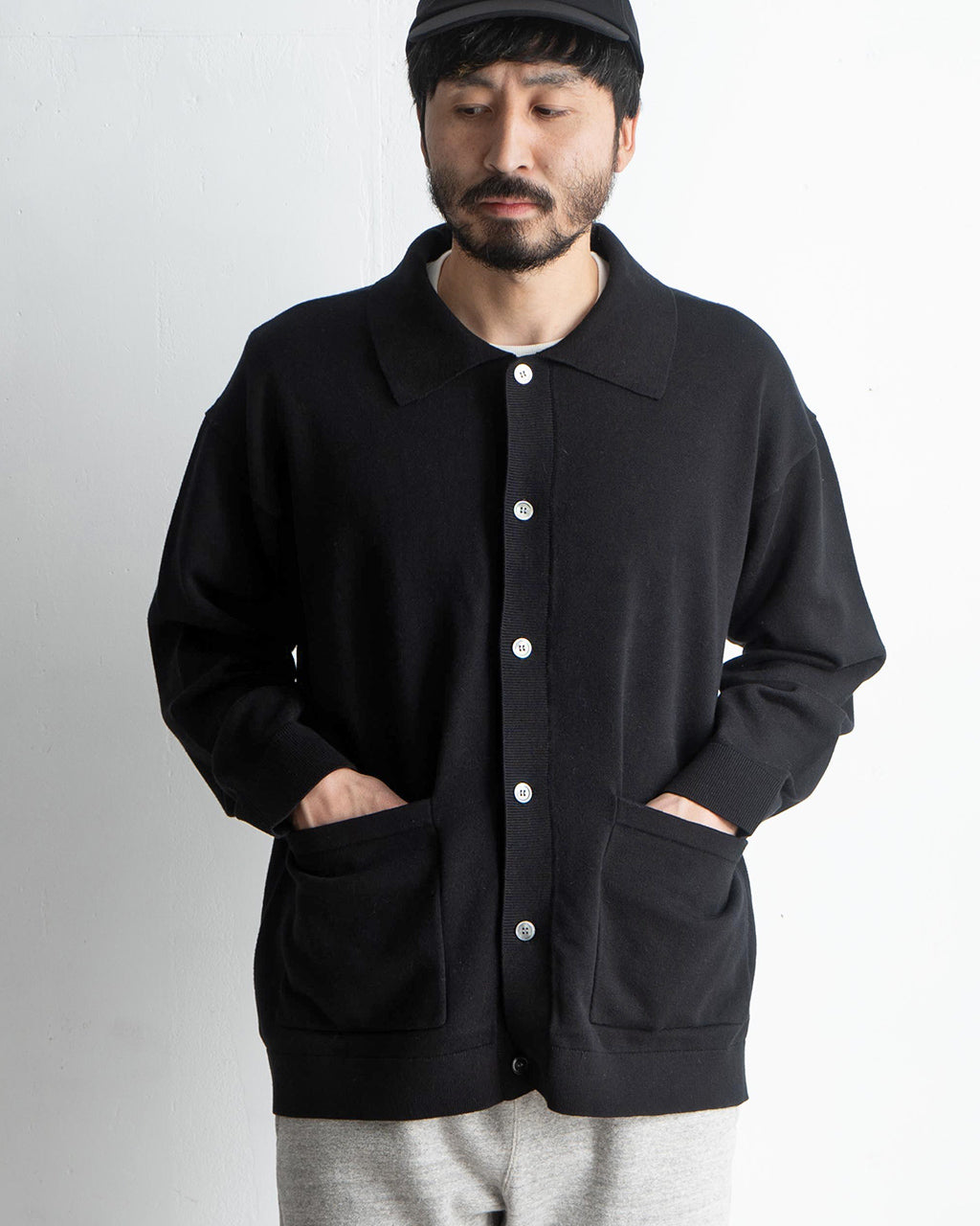 【アウトレット!50%OFF】RYETENDER 襟付き シャツ カーディガン KEAP SHIRTS CARDIGAN ニット セーター R23-01-01-010