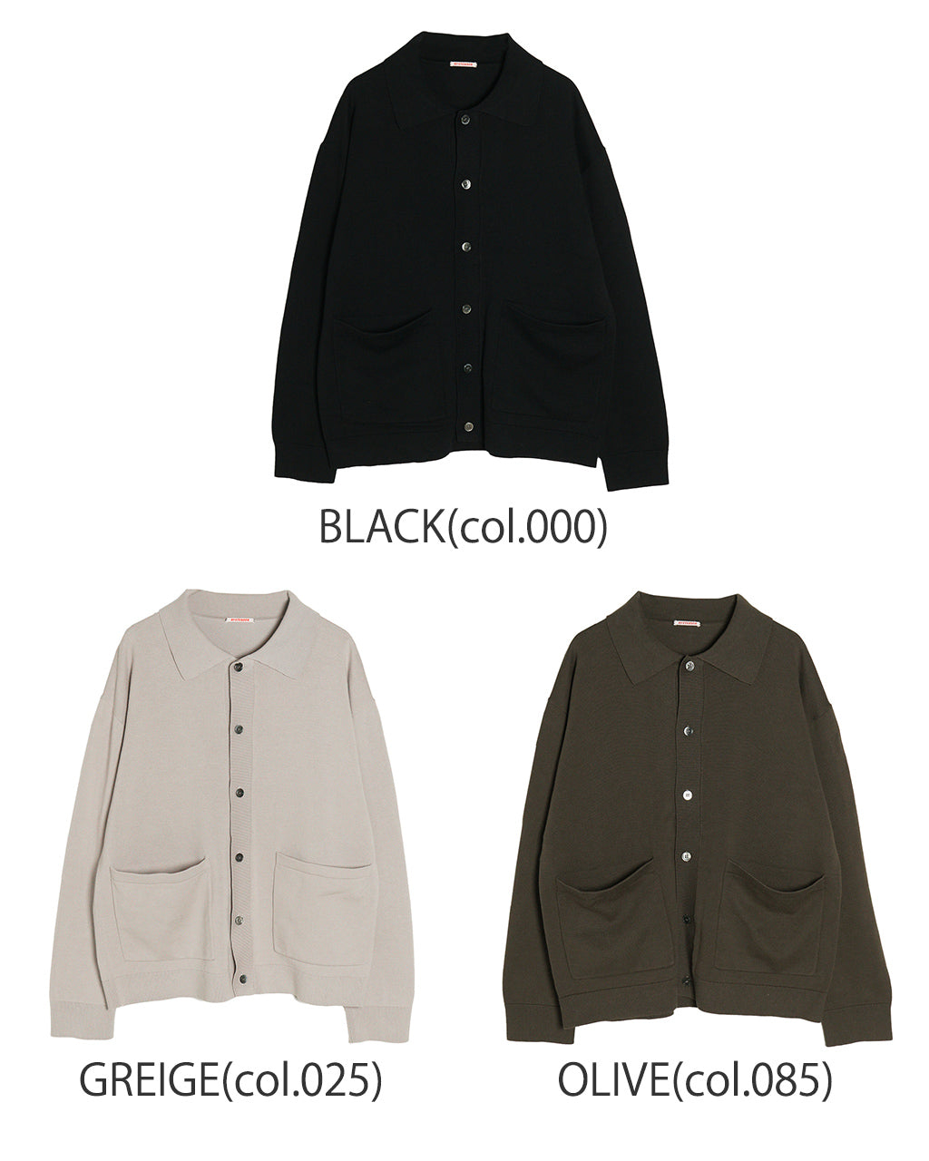 【アウトレット!50%OFF】RYETENDER 襟付き シャツ カーディガン KEAP SHIRTS CARDIGAN ニット セーター R23-01-01-010