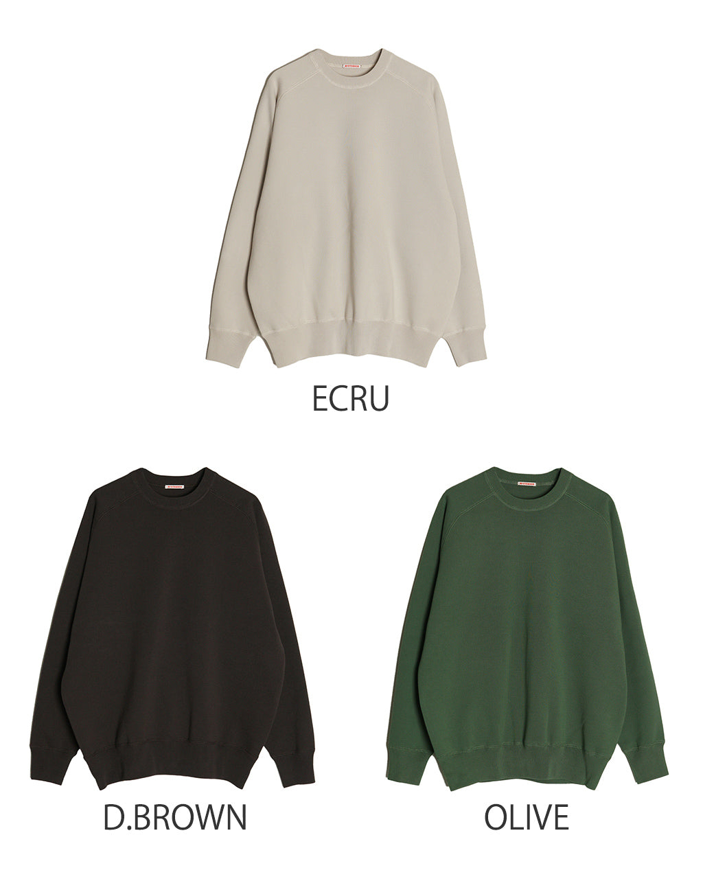 ナッソー セーター NASSAU SWEATER スウェット ラグランスリーブ プルオーバー R24-01-01-002 24FW-RT-009