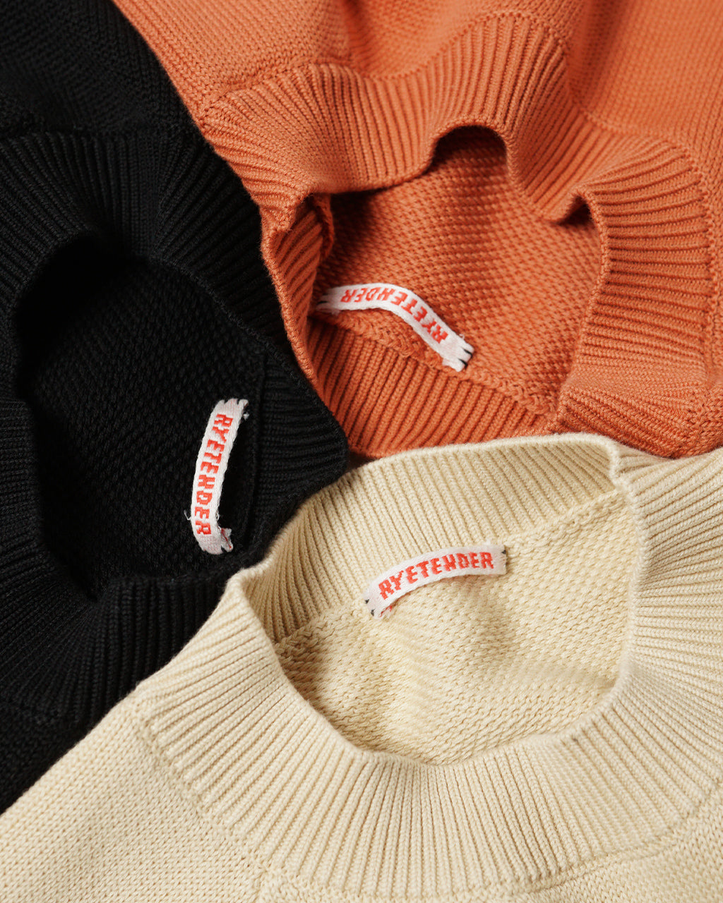 【アウトレット!50%OFF】RYETENDER ニット フルトン セーター FULTON SWEATER ラグランスリーブ プルオーバー 24FW-RT-006 R21-01-01-001 R22-01-01-004 R23-01-01-012