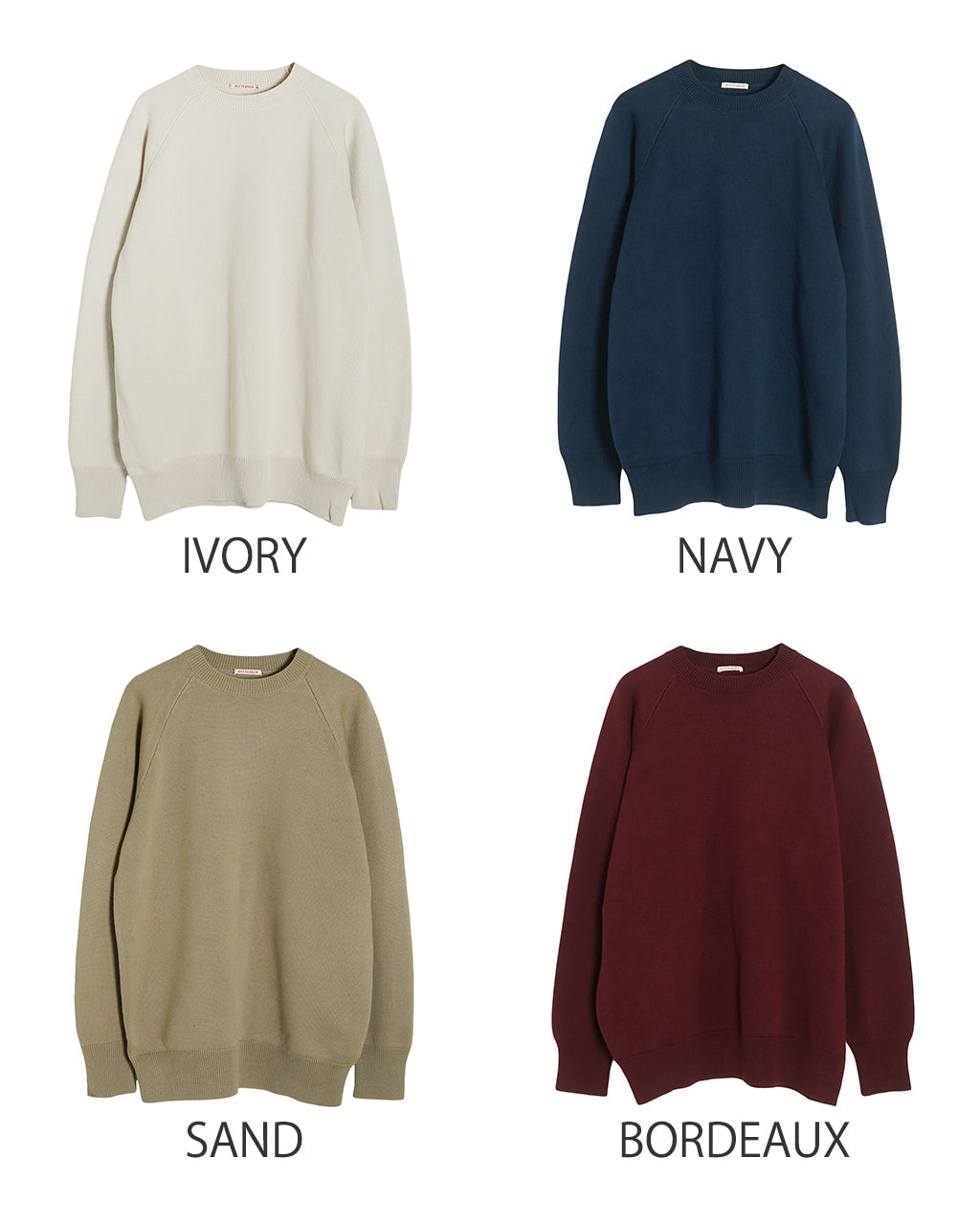 【アウトレット!50%OFF】RYETENDER ニット フルトン セーター FULTON SWEATER ラグランスリーブ プルオーバー 24FW-RT-006 R21-01-01-001 R22-01-01-004 R23-01-01-012