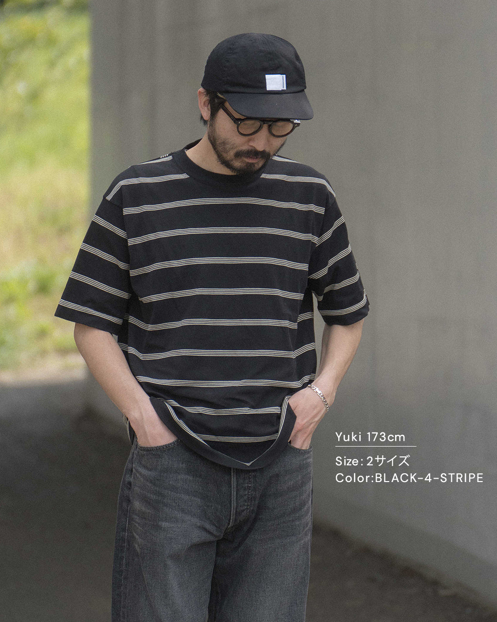 【アウトレット!20%OFF】【Crouka別注】半袖ニット Tシャツ CENTRE TEE クルーネック カットソー ソリッド ボーダー 010012500
