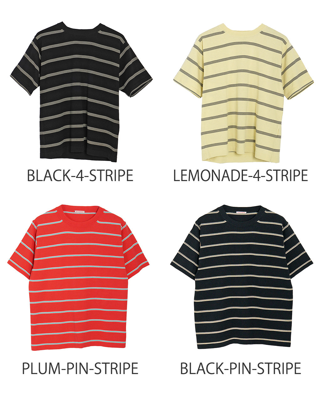 【アウトレット!20%OFF】【Crouka別注】半袖ニット Tシャツ CENTRE TEE クルーネック カットソー ソリッド ボーダー 010012500