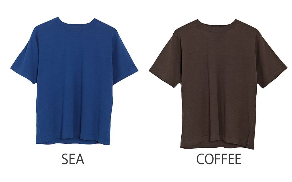 RYE TENDER ライテンダー 【Crouka別注】半袖ニット Tシャツ CENTRE TEE クルーネック カットソー ソリッド ボーダー 010012500