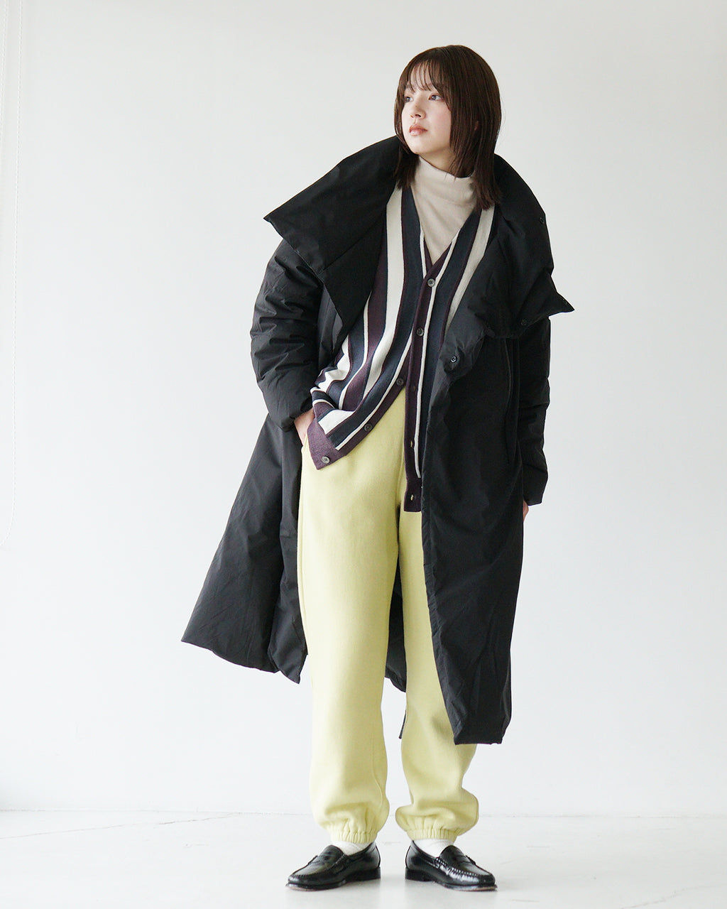 【アウトレット!50%OFF】RYETENDER カーディガン ストライプ リネン TAYLOR CARDIGAN R23-01-01-009