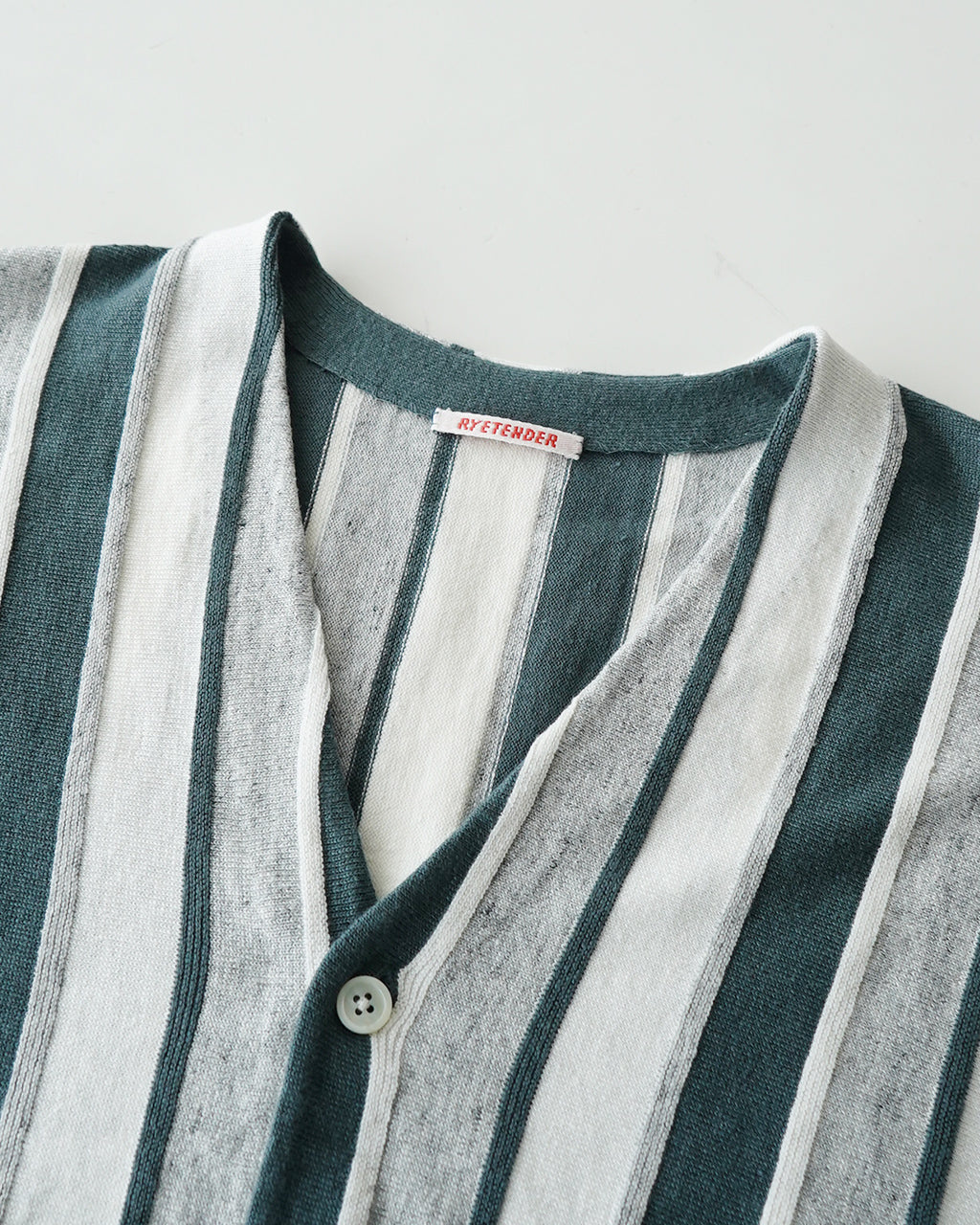 【アウトレット!50%OFF】RYETENDER カーディガン ストライプ リネン TAYLOR CARDIGAN R23-01-01-009