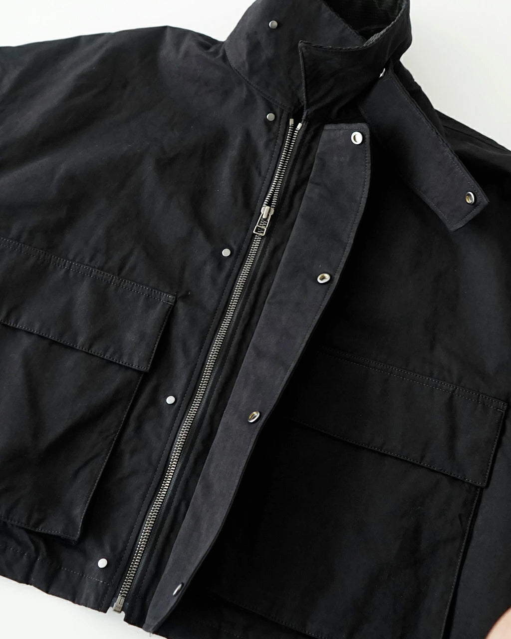 WAXED HIGH DENSITY CLOTH SHORT JACKET 125502031