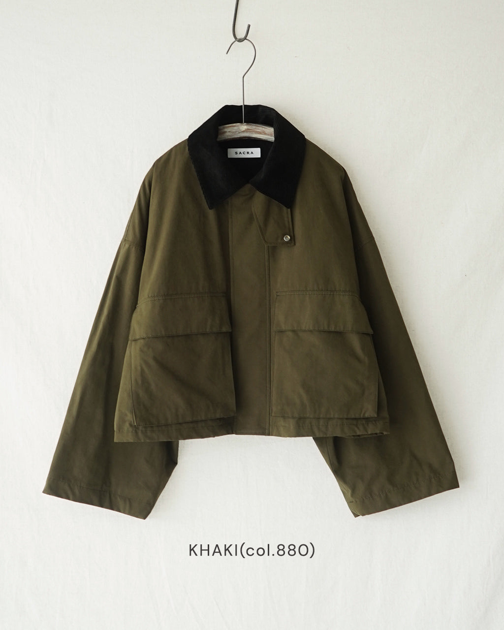 WAXED HIGH DENSITY CLOTH SHORT JACKET 125502031