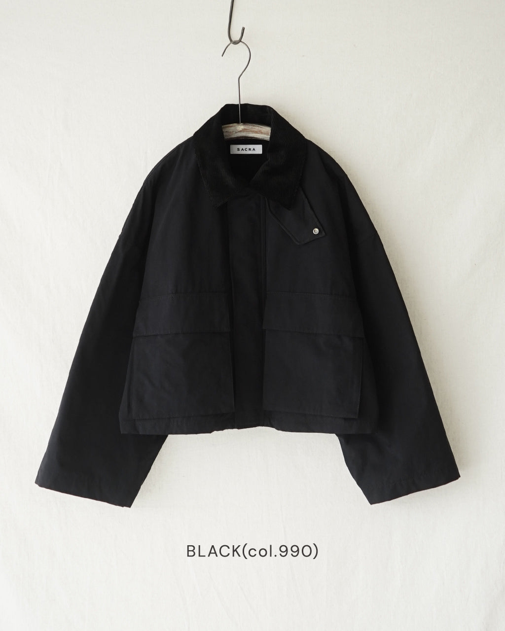 WAXED HIGH DENSITY CLOTH SHORT JACKET 125502031