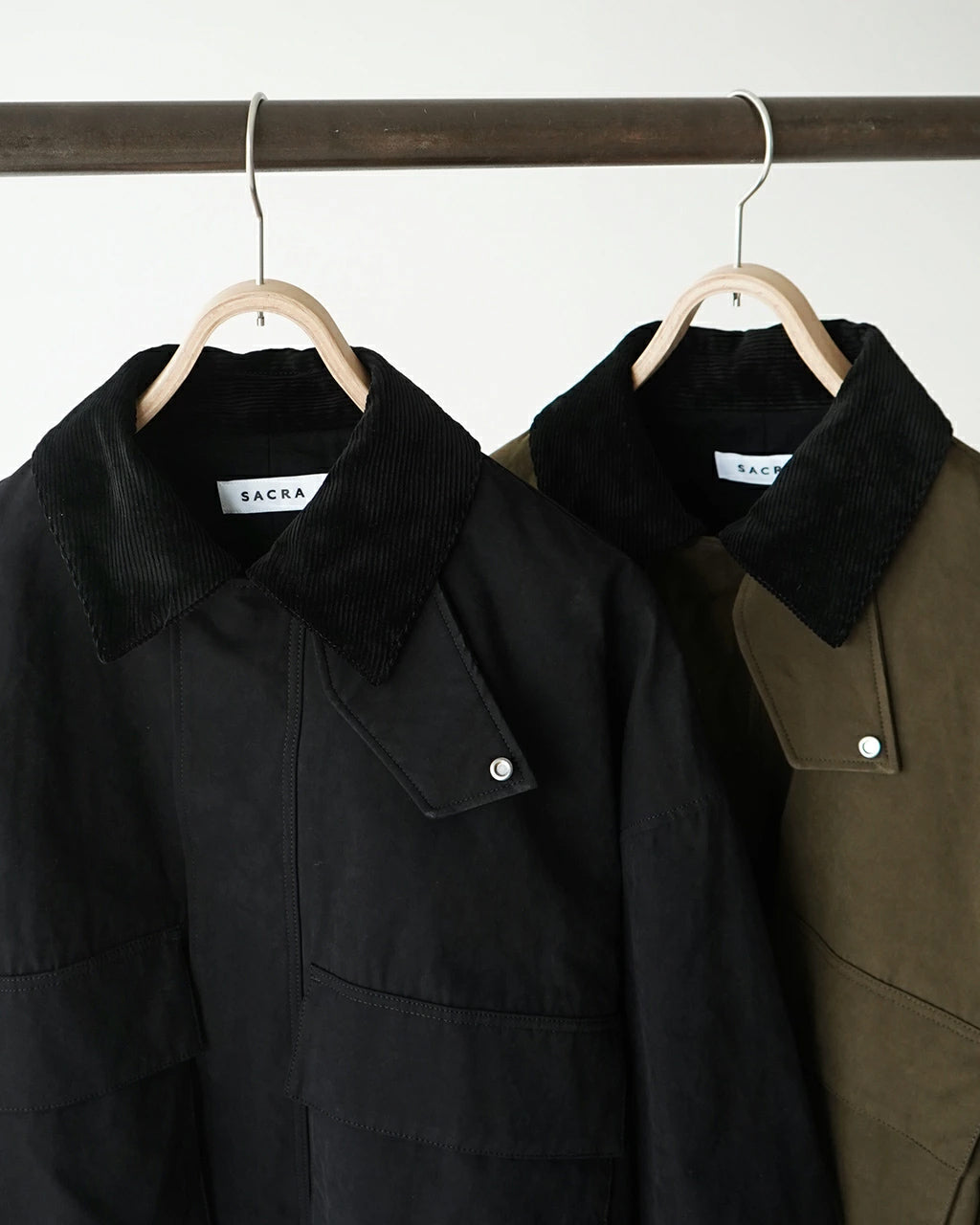 WAXED HIGH DENSITY CLOTH SHORT JACKET 125502031