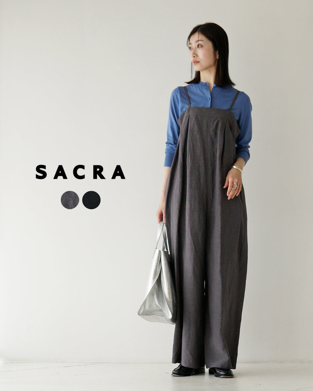 【SALE!40%OFF】レーヨンリネンタンブル サロペット RAYON LINEN TUMBLE SALOPETTE キャミソール オールインワン オーバーオール 125109051