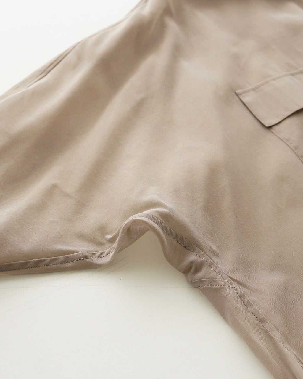 【SALE!20%OFF】プレミアム コットンシルク シャツ PREMIUM SILK COTTON SHIRT シアー ドルマンスリーブ ラウンドヘム 125116071