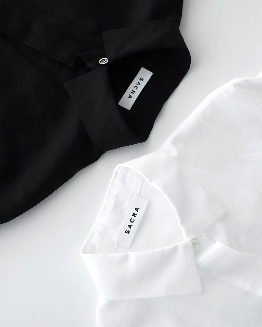 【SALE!30%OFF】サクラ クロップド丈 シャツ SHRINK GABARDINE CROPPED SHIRT シュリンク ギャバジン ワイドスリーブ 125117071