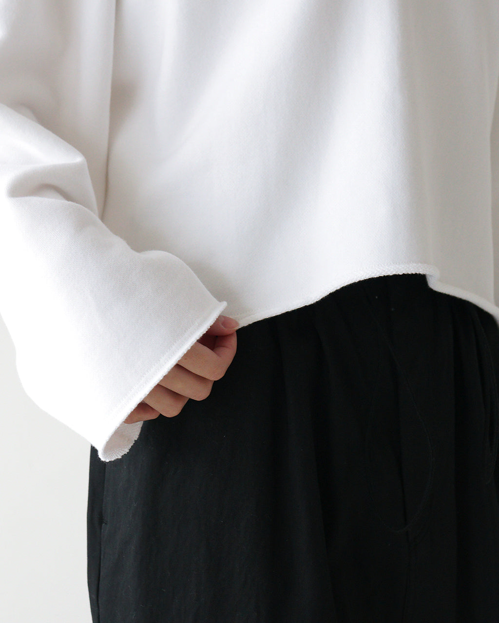【SALE!20%OFF】クロップド丈 スウェット EXTRA FINE FLEECE CROPPED TOP エクストラ ファイン フリース トップス 125141091