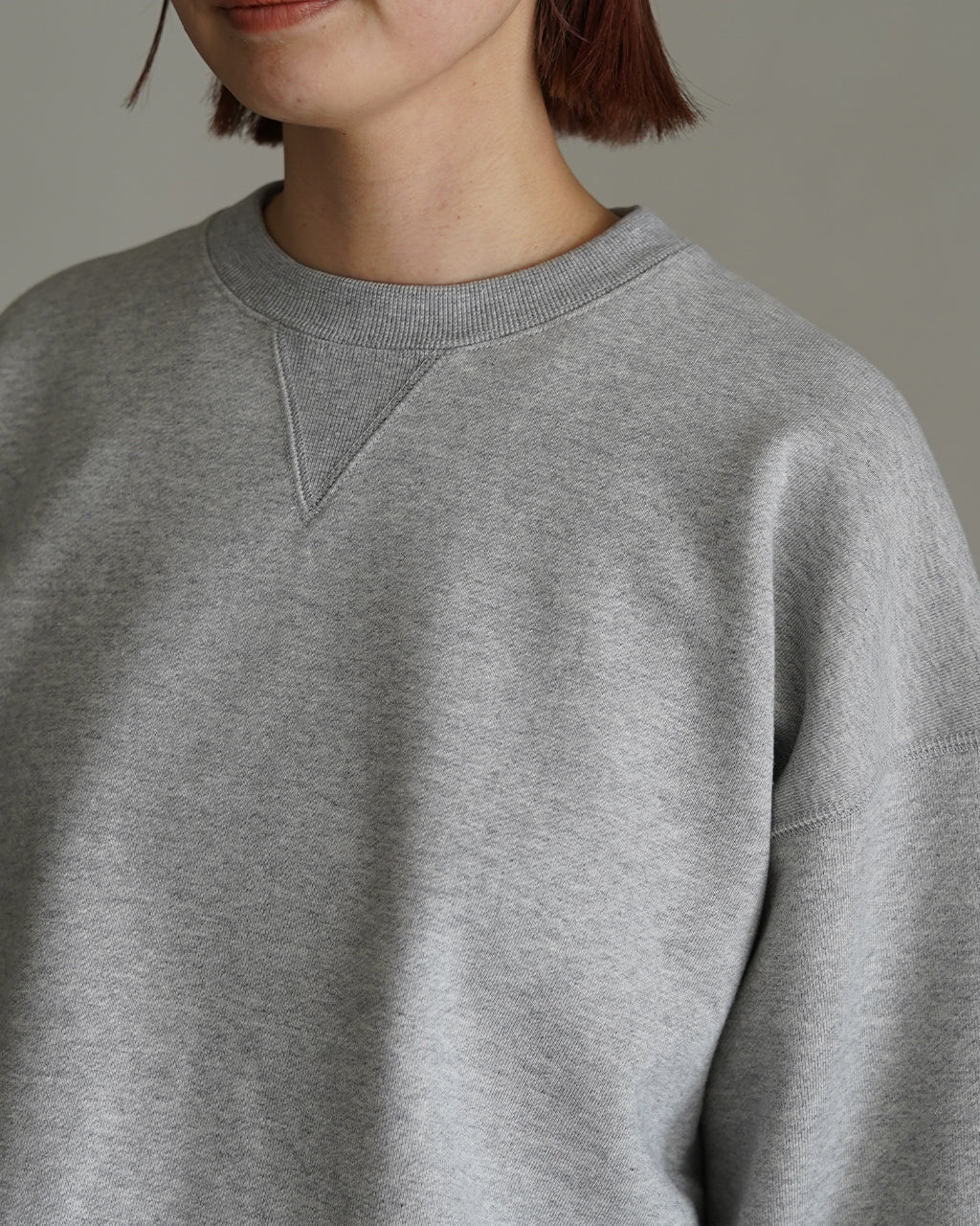 EXTRA FINE FLEECE CROPPED TOP 126141091