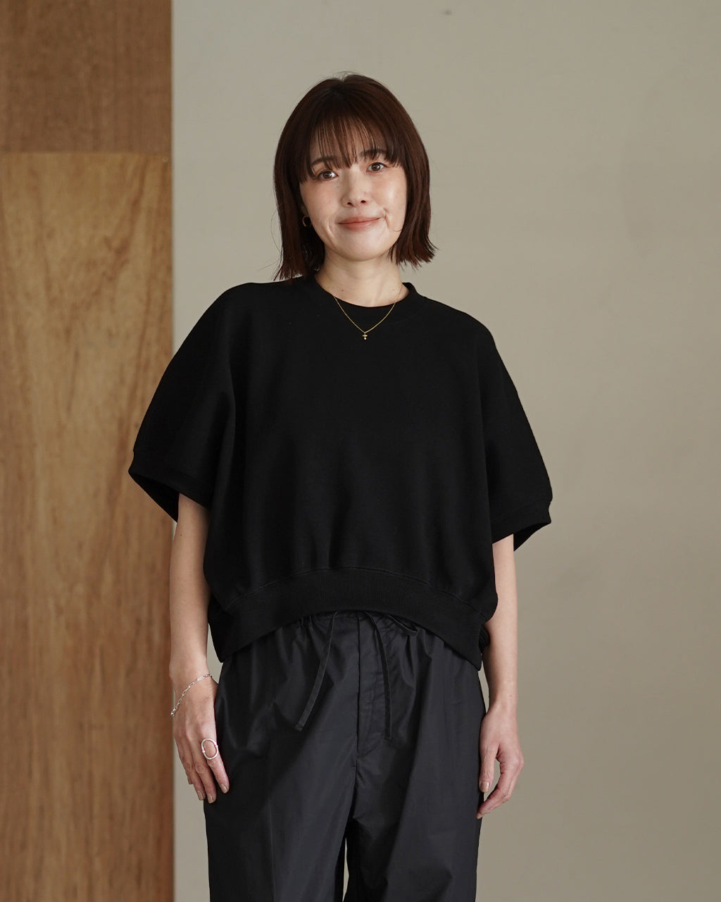 DOUBLE KNITTED CLOTH TOP 126145091