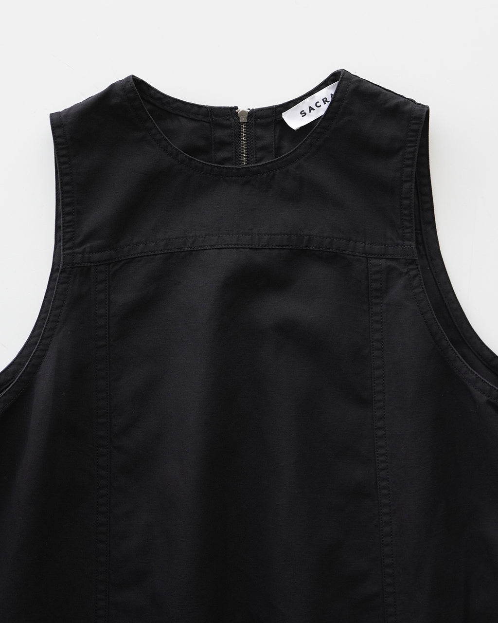 【SALE!30%OFF】ジャンパースカート ワンピース バックスリット コットンリネン CO/LI GABARDINE BIO-FINISH OP コクーンシルエット 綿麻 125209041