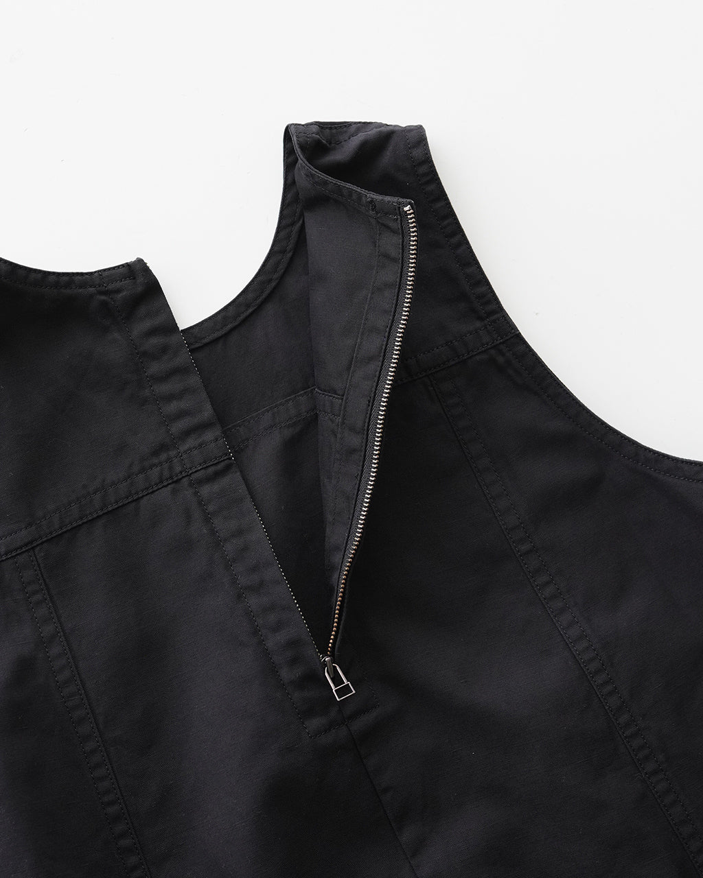 【SALE!30%OFF】ジャンパースカート ワンピース バックスリット コットンリネン CO/LI GABARDINE BIO-FINISH OP コクーンシルエット 綿麻 125209041