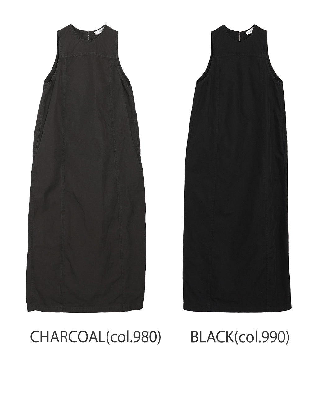 【SALE!30%OFF】ジャンパースカート ワンピース バックスリット コットンリネン CO/LI GABARDINE BIO-FINISH OP コクーンシルエット 綿麻 125209041