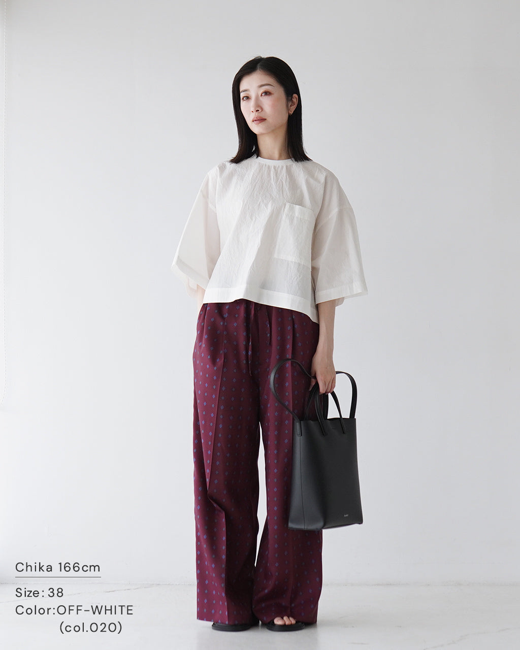 【SALE!20%OFF】クロップド丈 Tシャツ H.COUNT COTTON TUMBLE CROPPED TOP ポケットT プルオーバー 半袖 高密度コットン ワッシャー加工 125216071