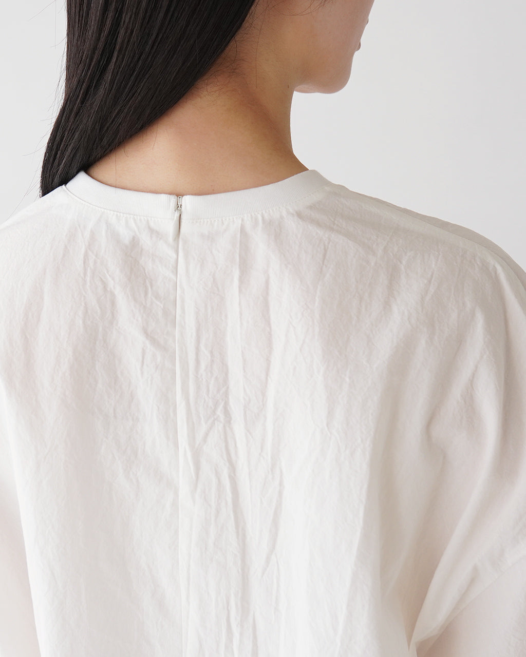 【SALE!20%OFF】クロップド丈 Tシャツ H.COUNT COTTON TUMBLE CROPPED TOP ポケットT プルオーバー 半袖 高密度コットン ワッシャー加工 125216071