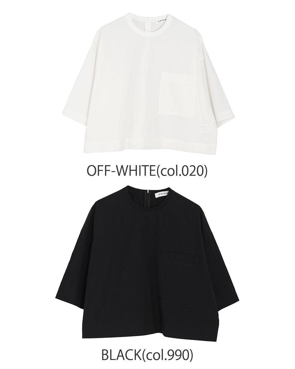 【SALE!20%OFF】クロップド丈 Tシャツ H.COUNT COTTON TUMBLE CROPPED TOP ポケットT プルオーバー 半袖 高密度コットン ワッシャー加工 125216071