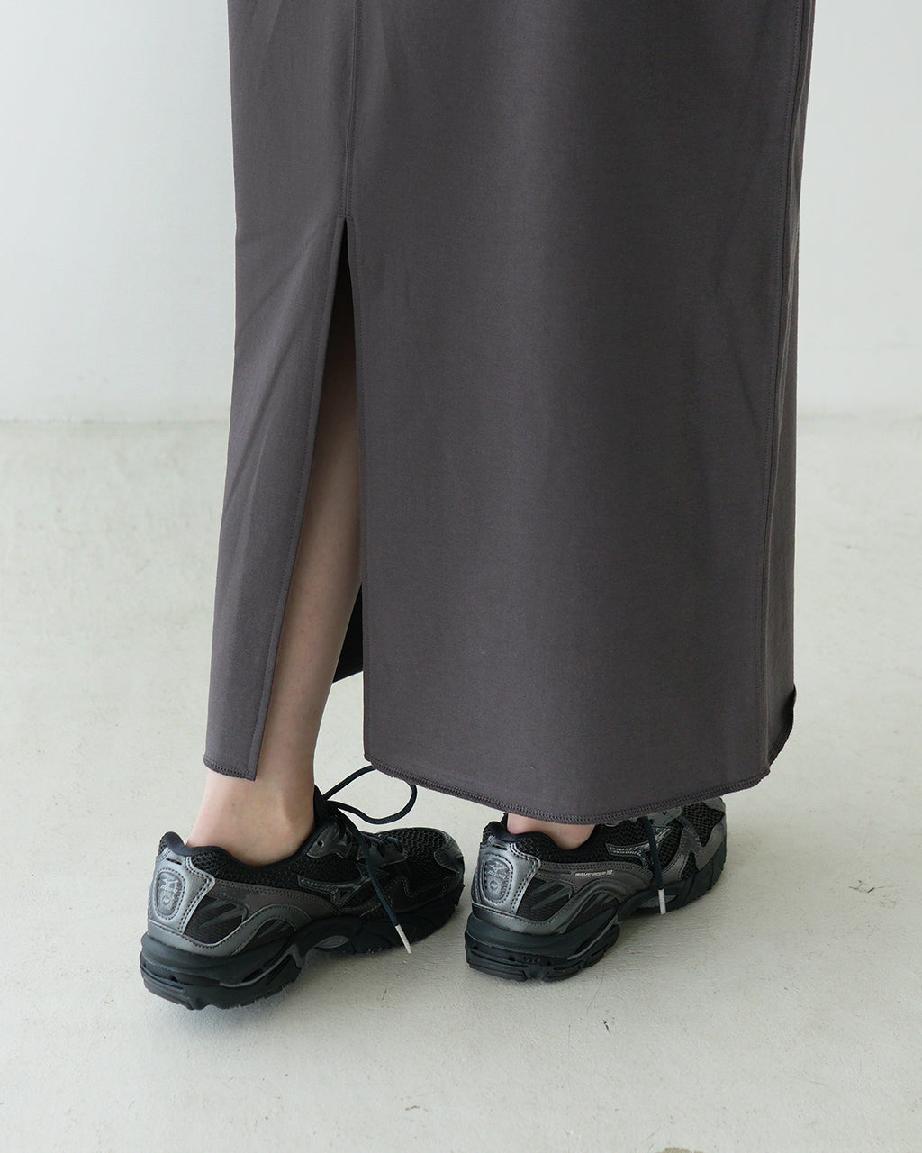 【SALE!30%OFF】ノースリーブワンピース EXTRA FINE FLEECE OP エクストラ ファイン フリース バックスリット クルーネック アメリカンスリーブ 125240041