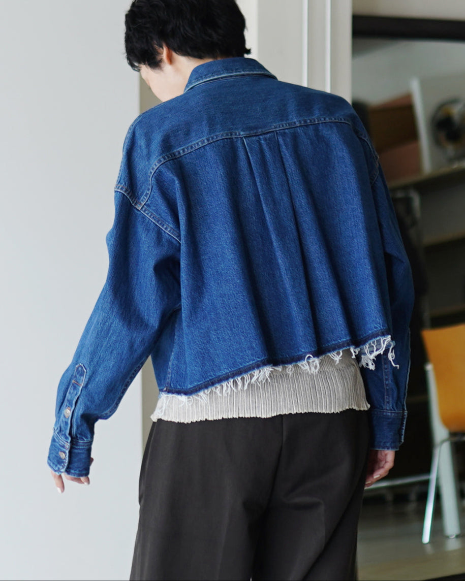 AUTHENTIC DENIM CROPPED SHIRT 125513071