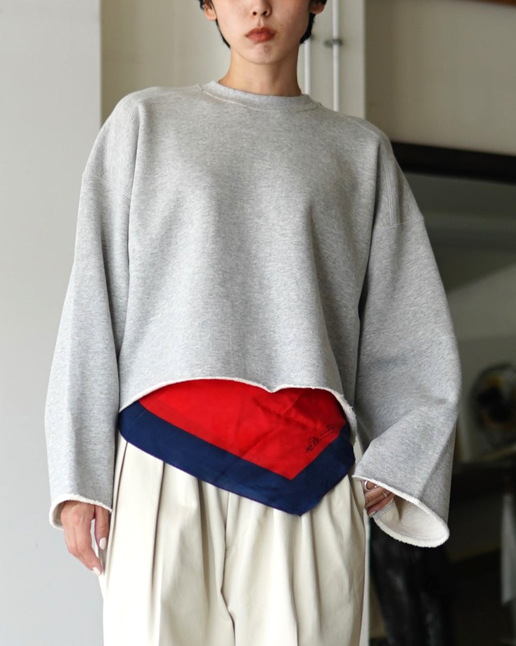 PREMIUM FLEECE CROPPED TOP 125550091