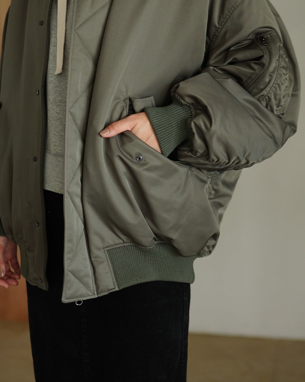 PREMIUM H.COUNT TWILL FLIGHT JACKET 125604031