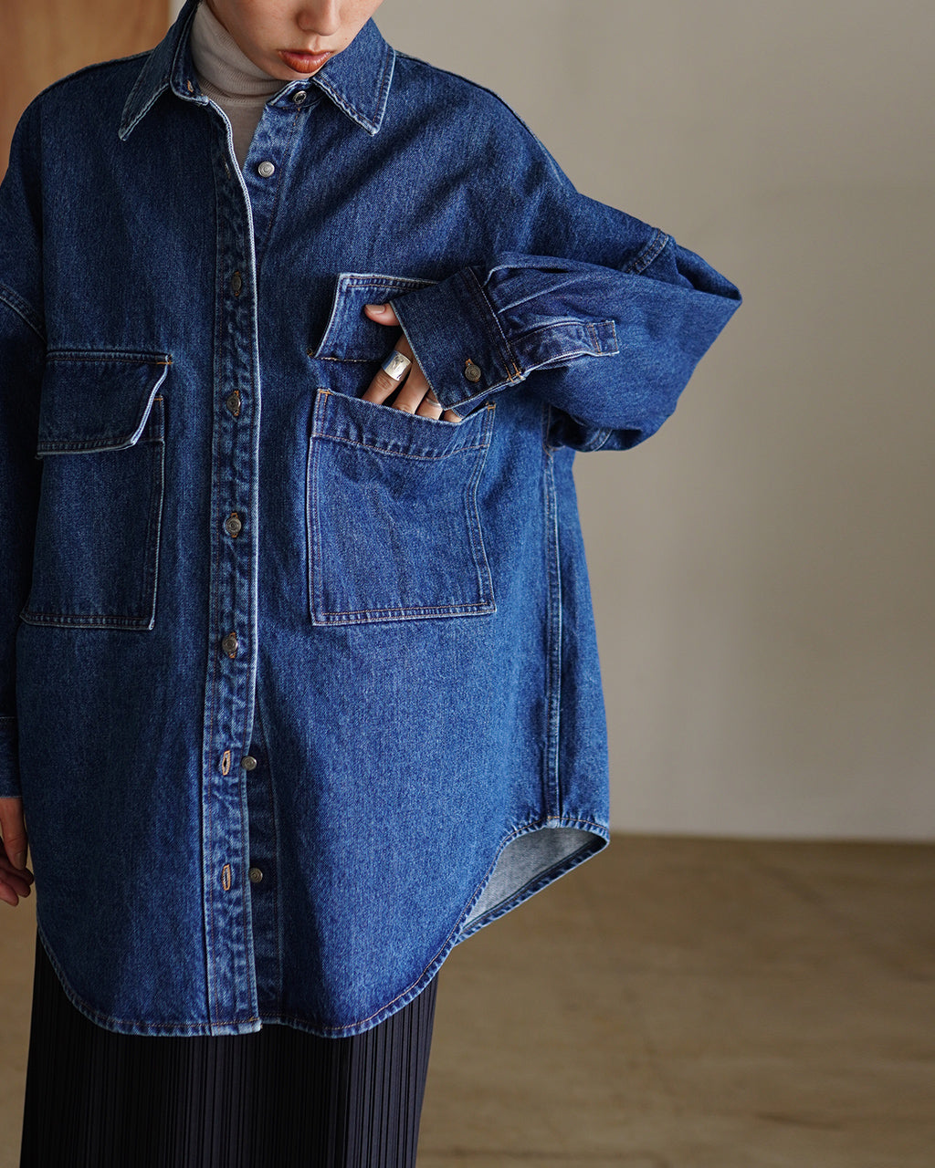 AUTHENTIC DENIM SHIRT JACKET 125609071