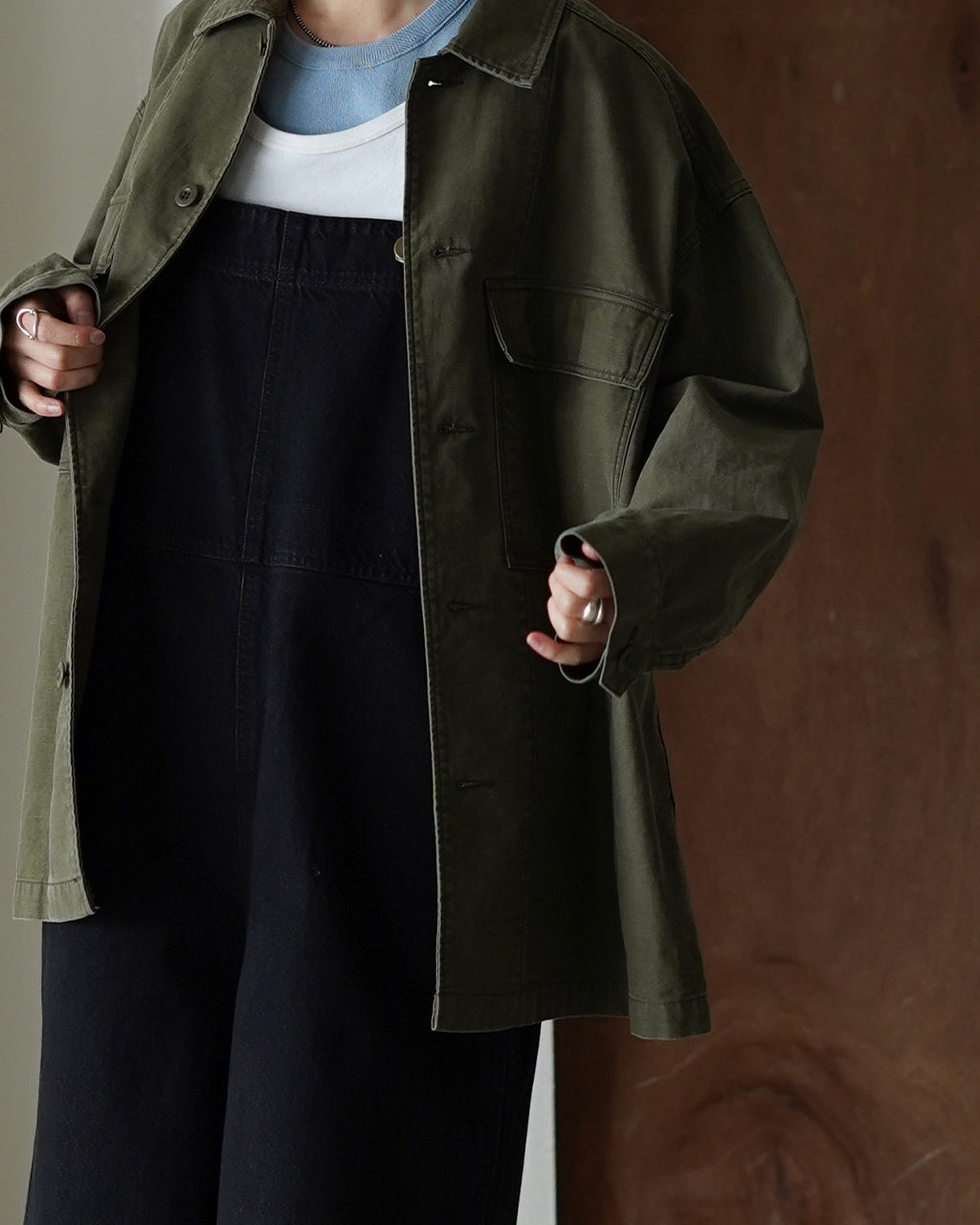 SACRA サクラ ビンテージ バックサテン シャツ レディース VINTAGE