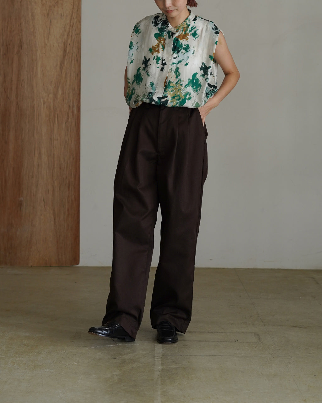 BLURRED FLORA TOP 126115071