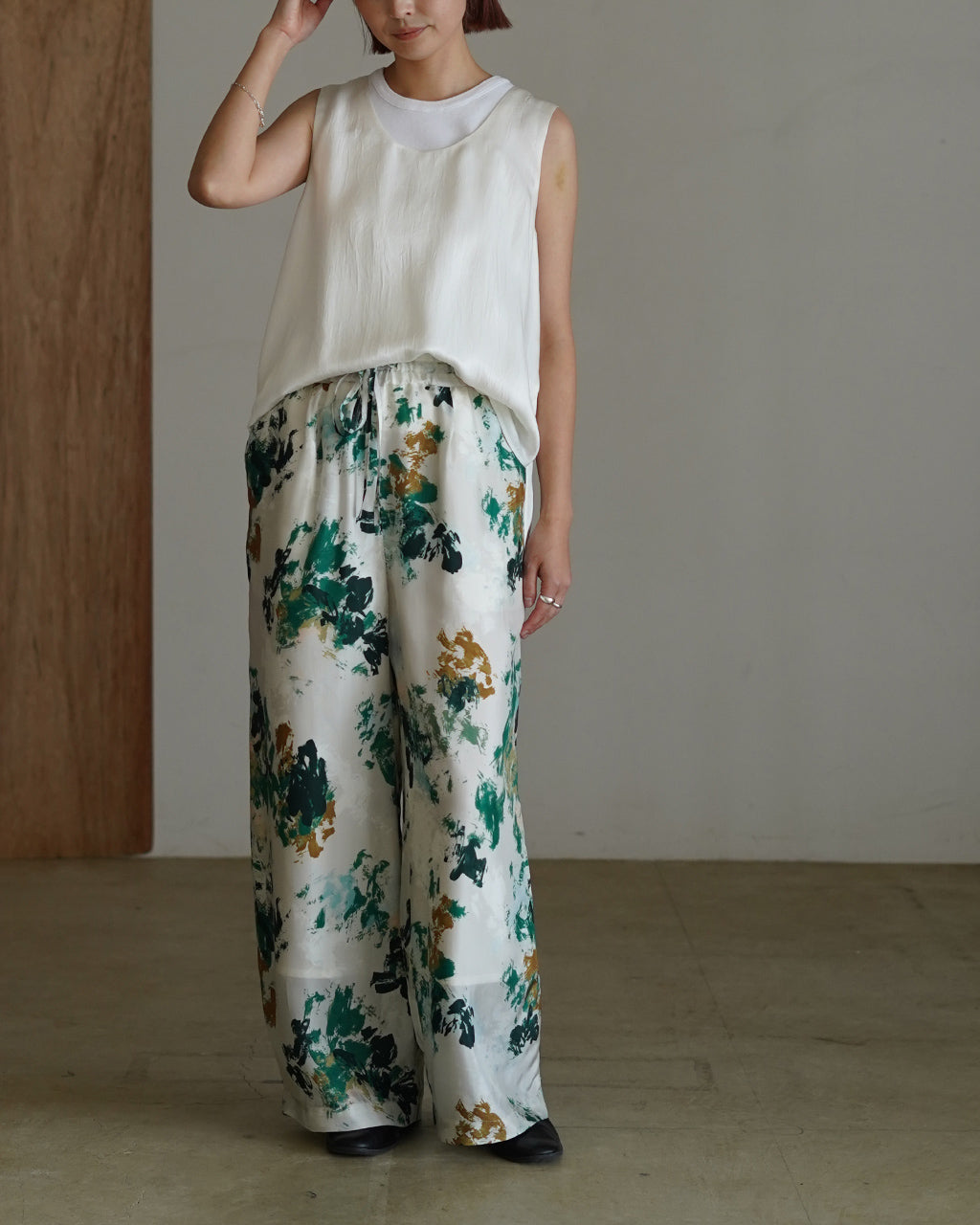BLURRED FLORA PANTS 126115112