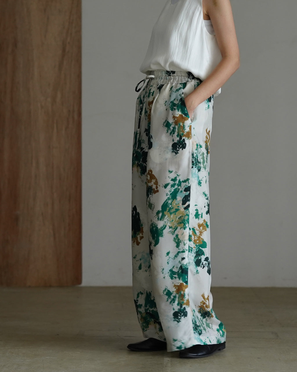 BLURRED FLORA PANTS 126115112