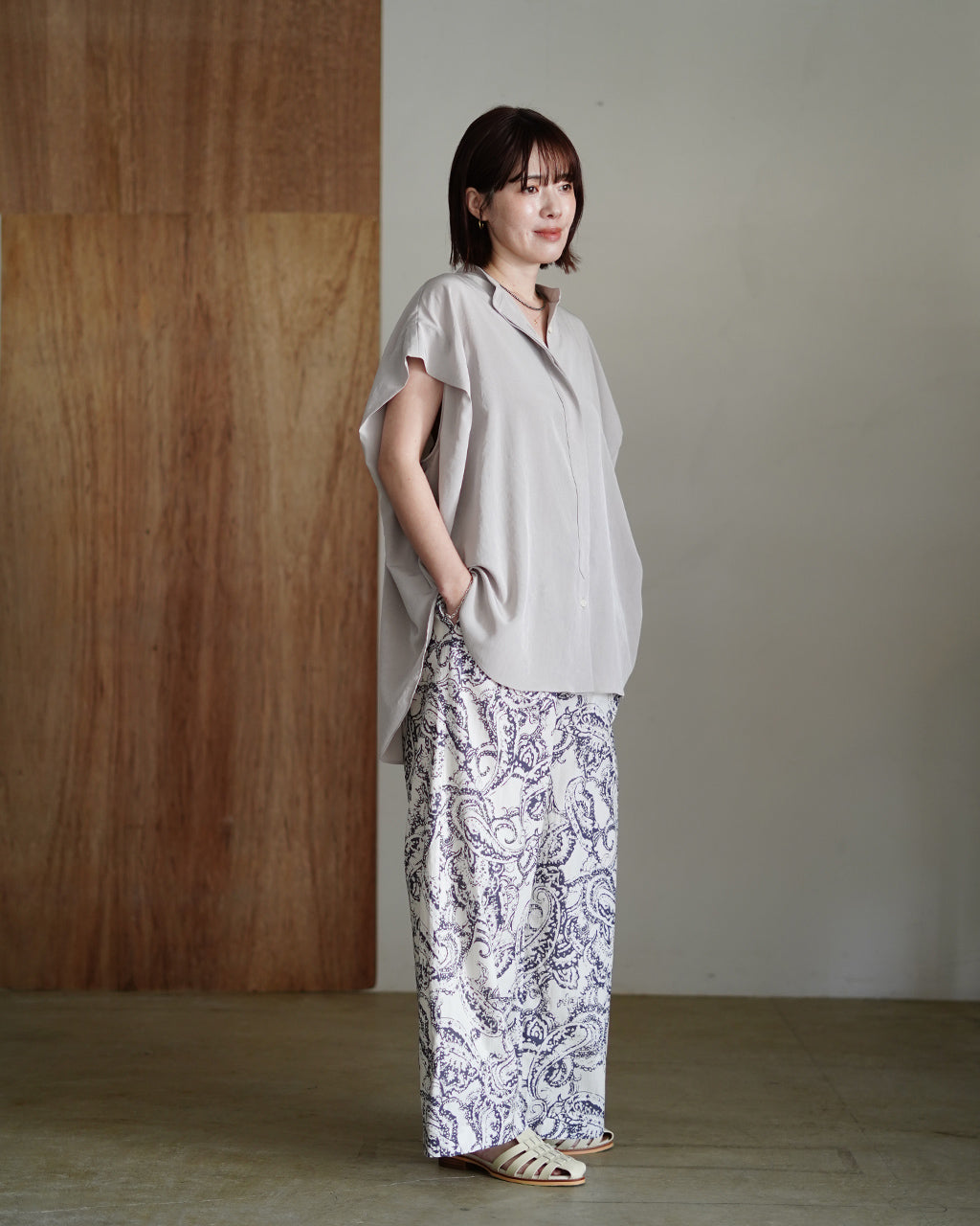 BLURRED PAISLEY PANTS 126119111