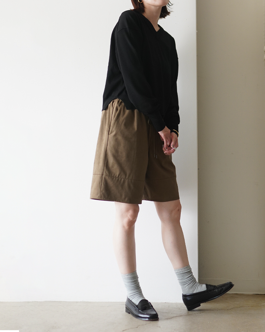 SYNTHETIC SUEDE SHORTS 126520111