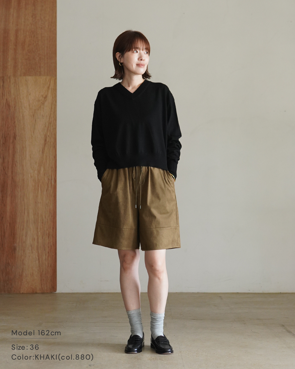 SYNTHETIC SUEDE SHORTS 126520111
