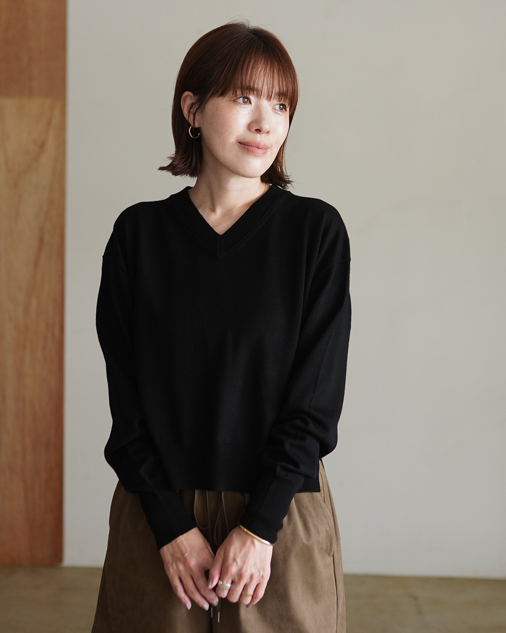 EXTRA-FINE MERINO V/N TOP 126536081