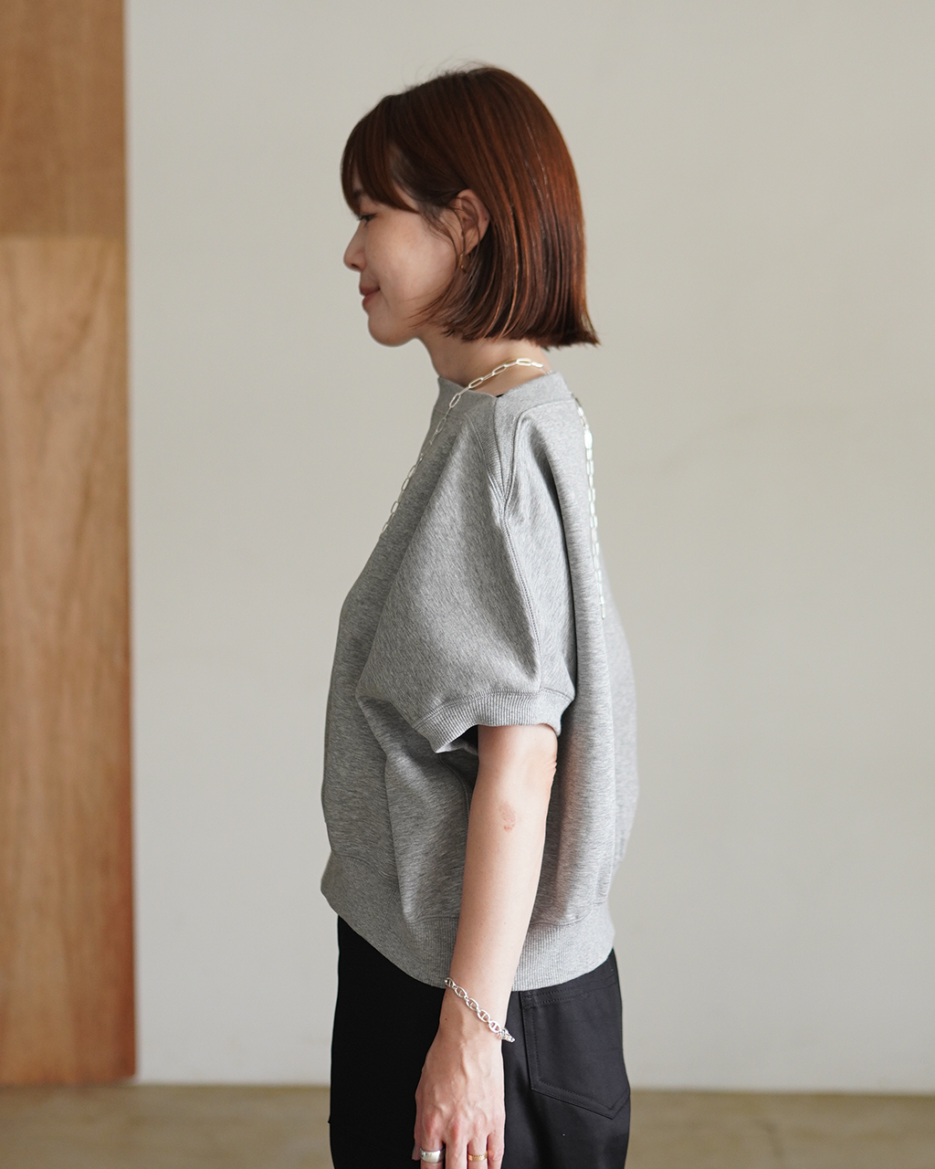 DOUBLE KNITTED CLOTH TOP 126543091