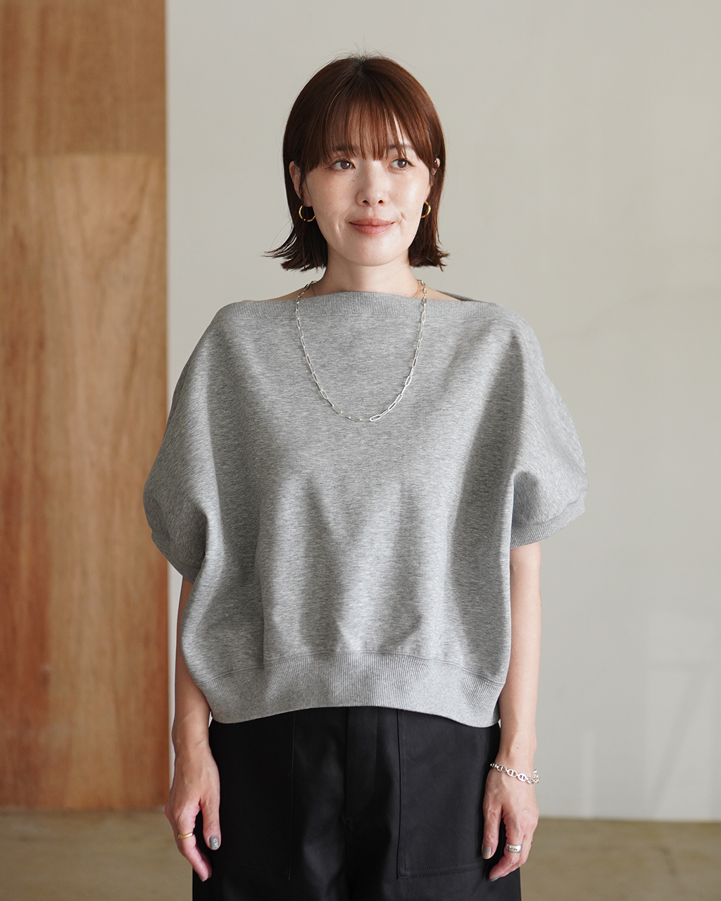 DOUBLE KNITTED CLOTH TOP 126543091