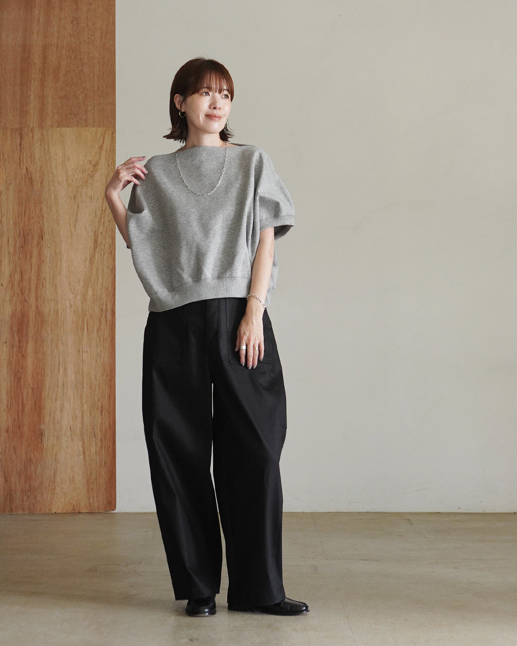 DOUBLE KNITTED CLOTH TOP 126543091