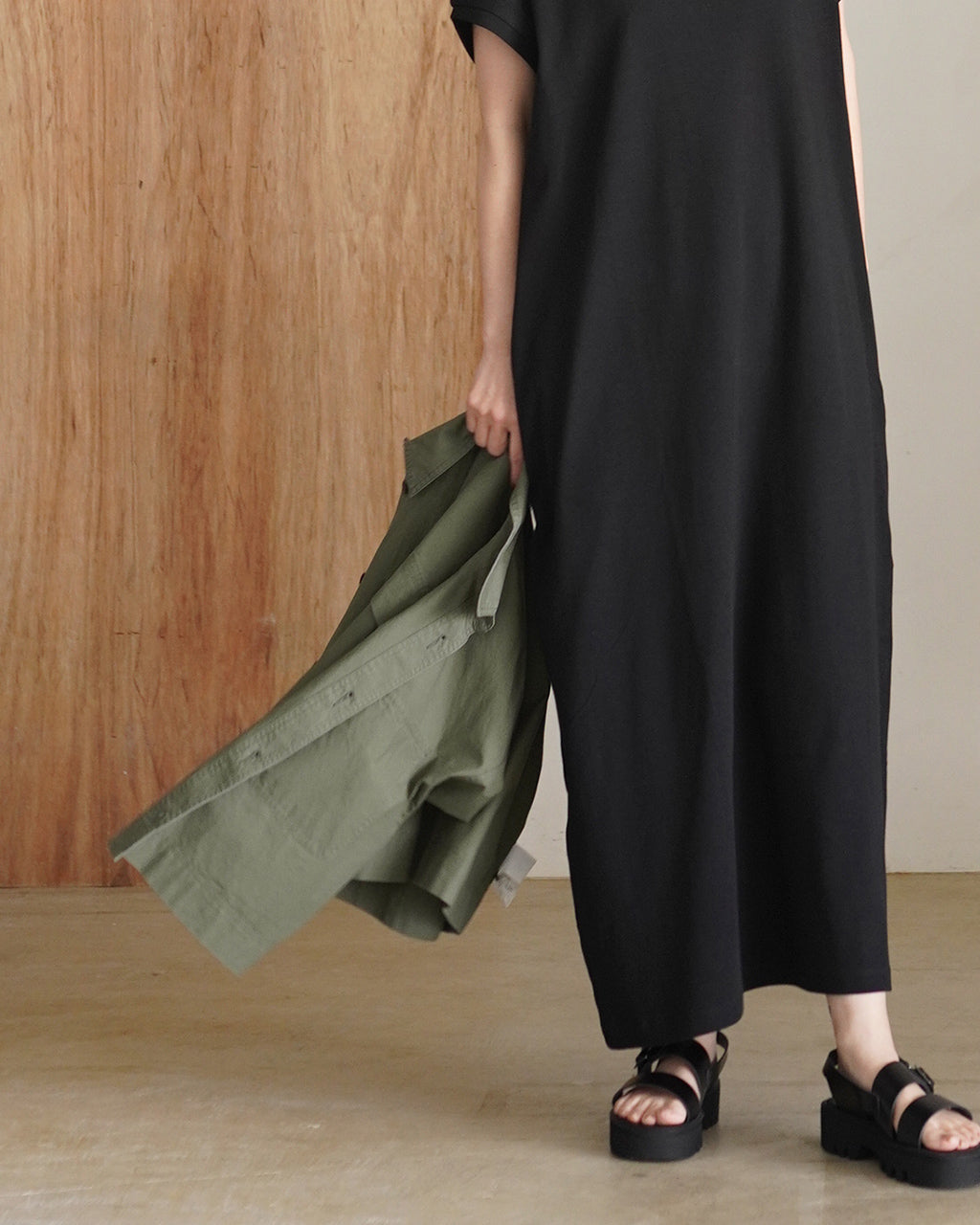 SACRA サクラ COTTON HORSE CLOTH CROPPED SHIRT コットンホースクロス クロップドシャツ | Crouka(クローカ)