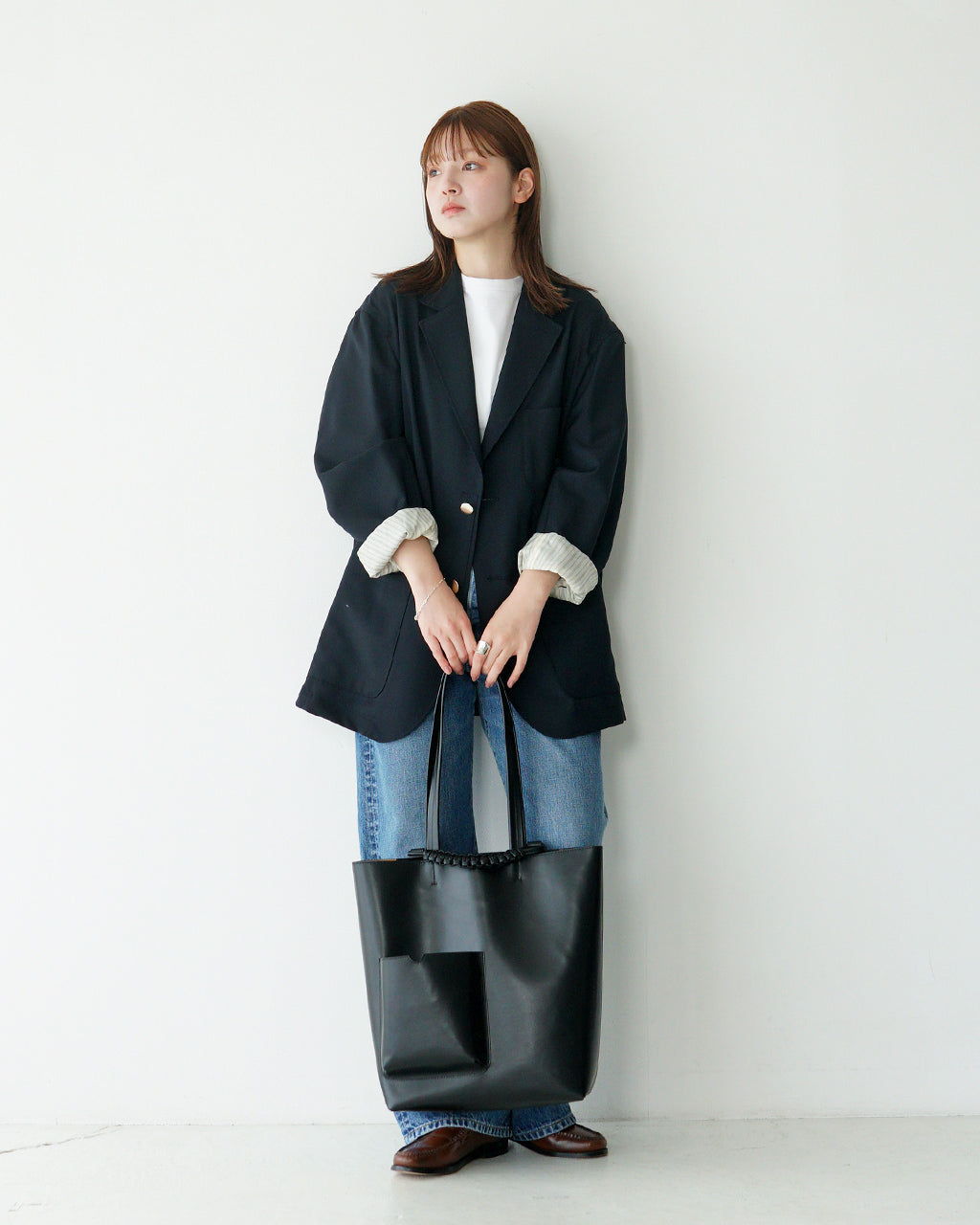 PAZAR BOOK TOTE BAGトートバッグ 本革 鞄 肩掛け 小物 レザー A4収納可 M_01P