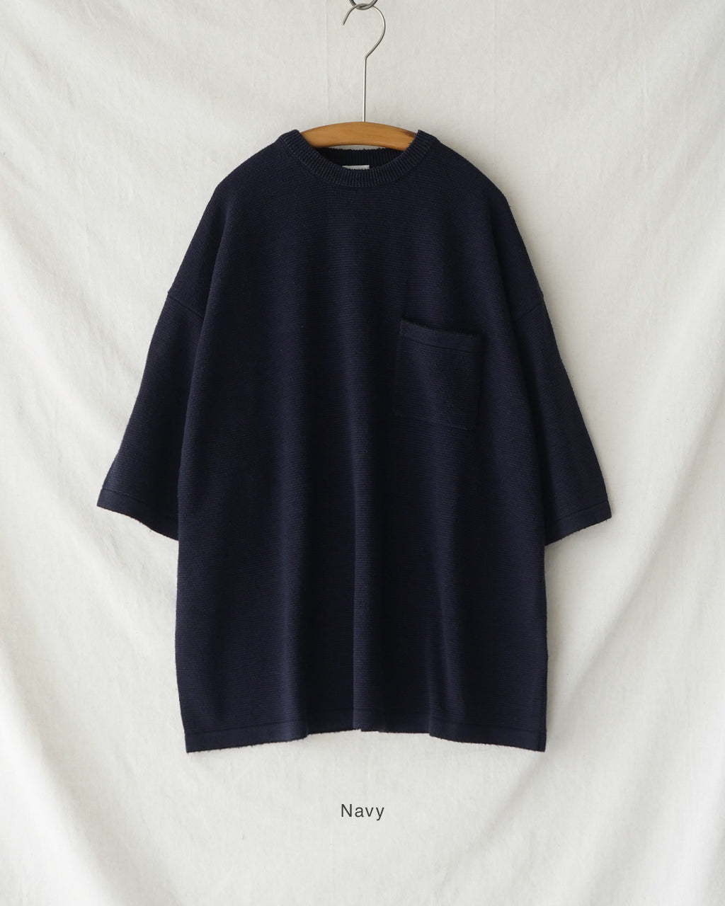 Silk Noir Knit S/S Crew Neck 26s-SKA0104