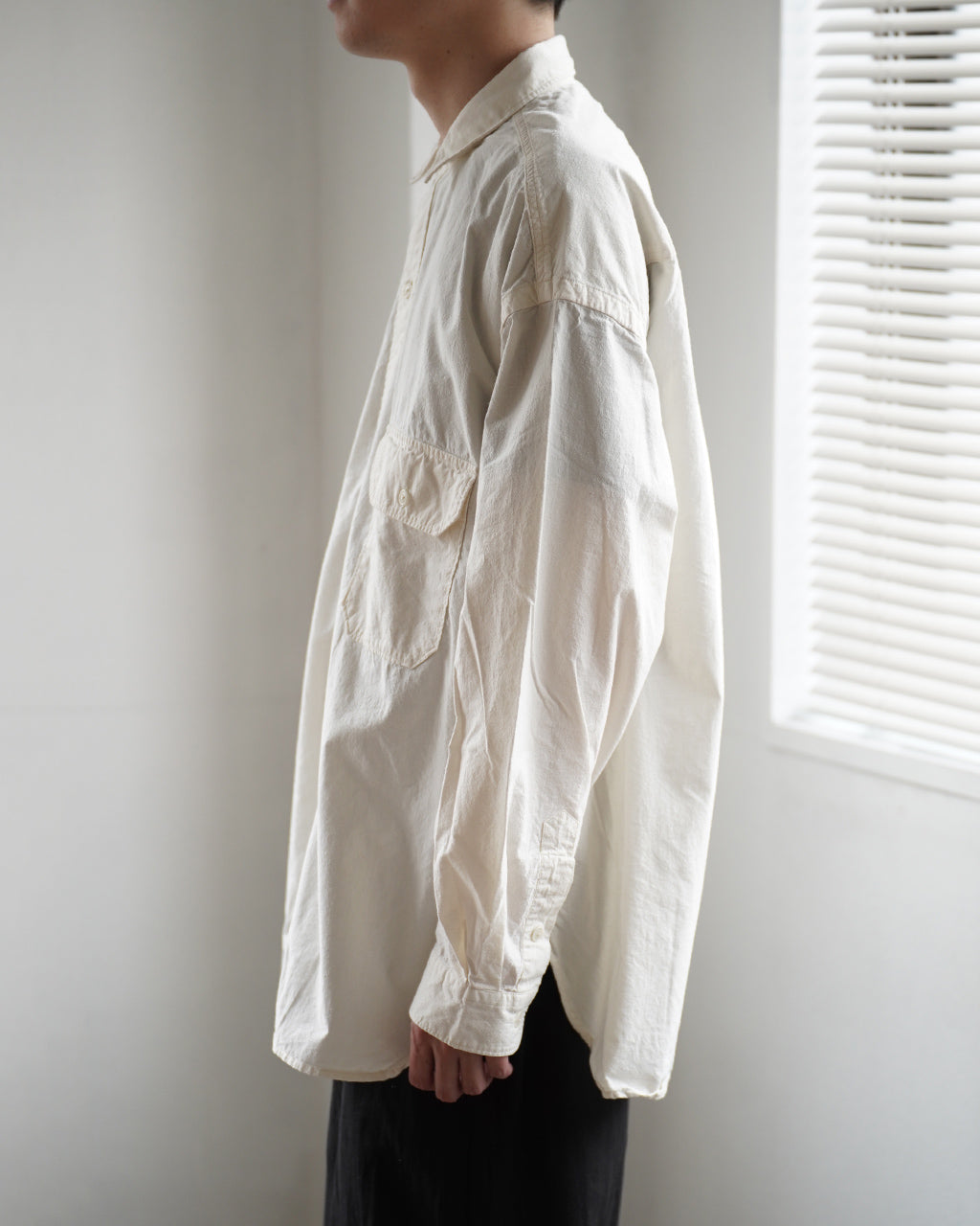 SANMONT サンモント Cotton Silk Nep Work Shirt ワークシャツ コットンシルクネップ|Crouka(クローカ)