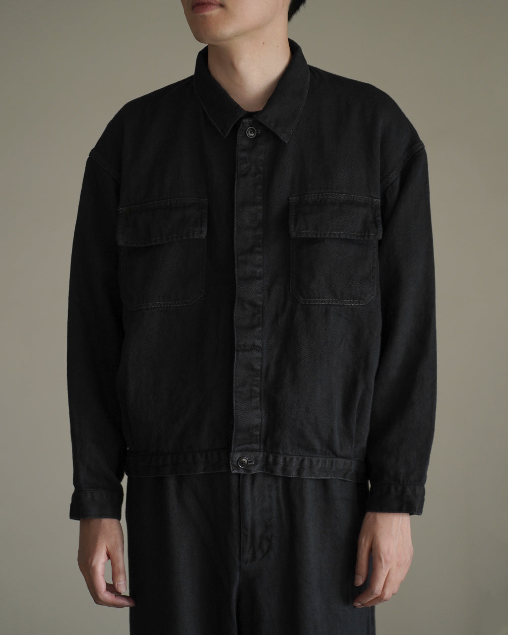SANMONT サンモント Garment Dyed Linen Work Jacket ワークジャケット ガーメントダイ リネン|Crouka(クローカ)