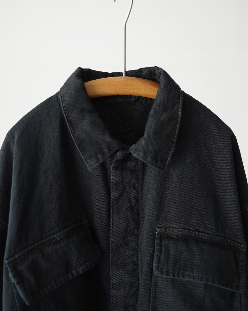 SANMONT サンモント Garment Dyed Linen Work Jacket ワークジャケット ガーメントダイ リネン|Crouka(クローカ)