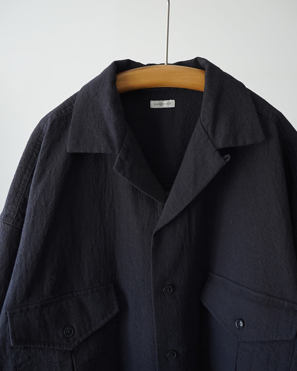 Wool Open Collar Shirt SSA0203