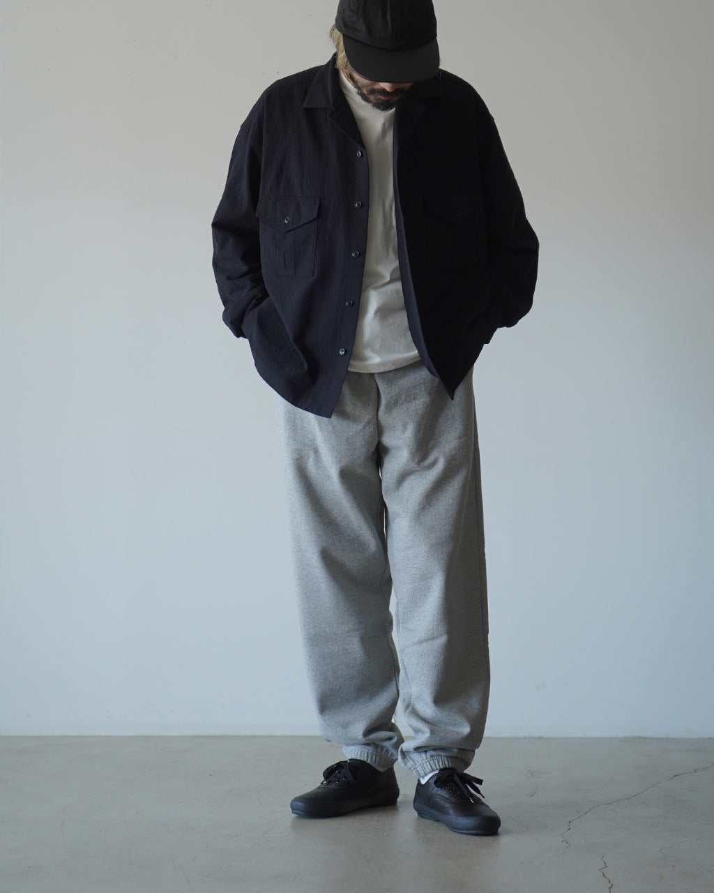 Wool Open Collar Shirt SSA0203